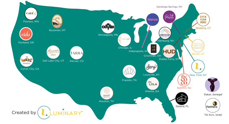 2023 Community Partner Spaces Map Updated 3-17