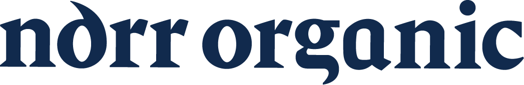 norr organic logo blue